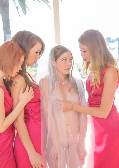 Excellent girls Aurielee Summers, Bree Daniels and Jessi Andrews licking tight pussies in the hot lesbian sex 